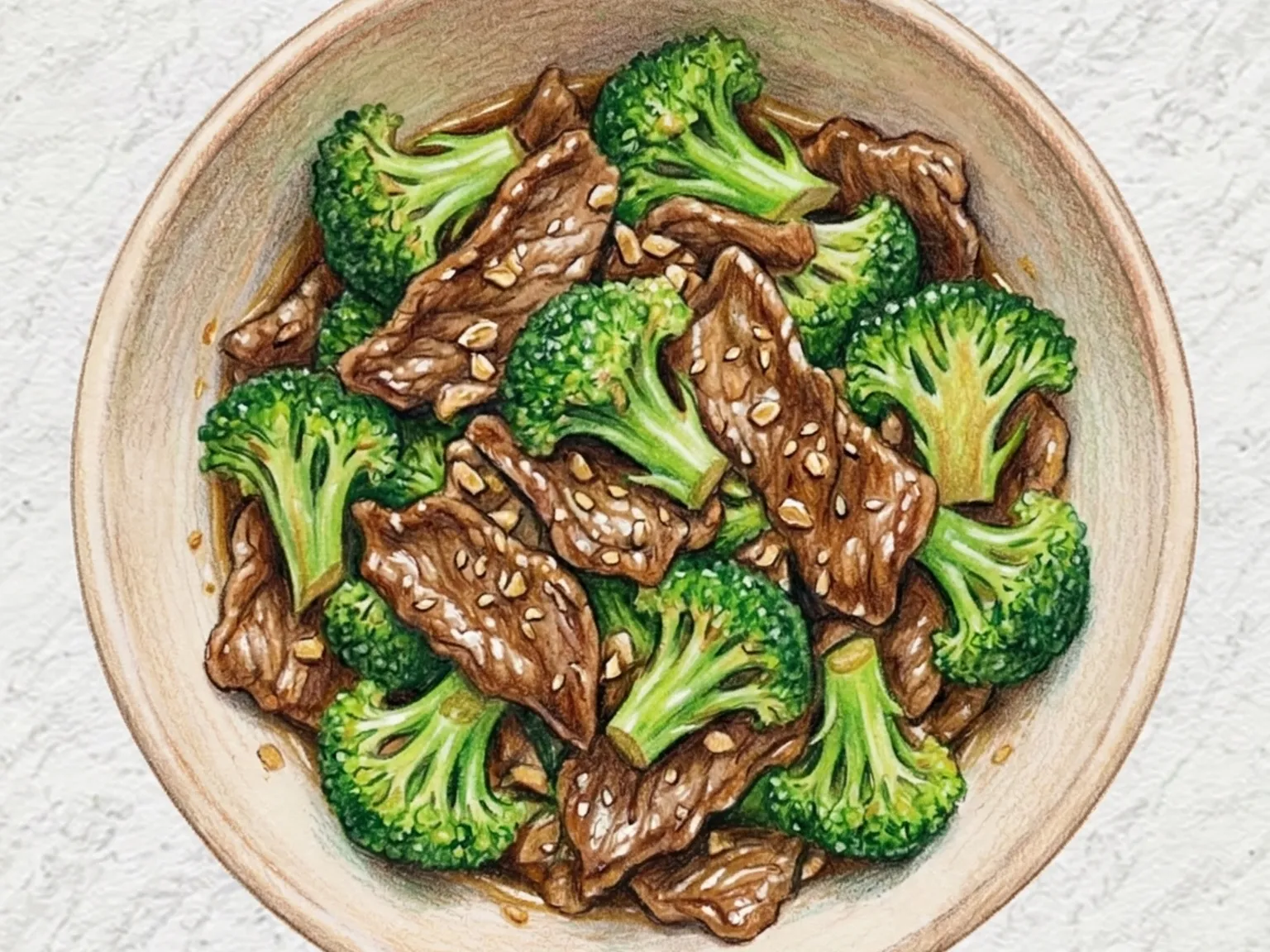 ソゴギブロッコリーポックム(牛肉とブロッコリーの炒め物)