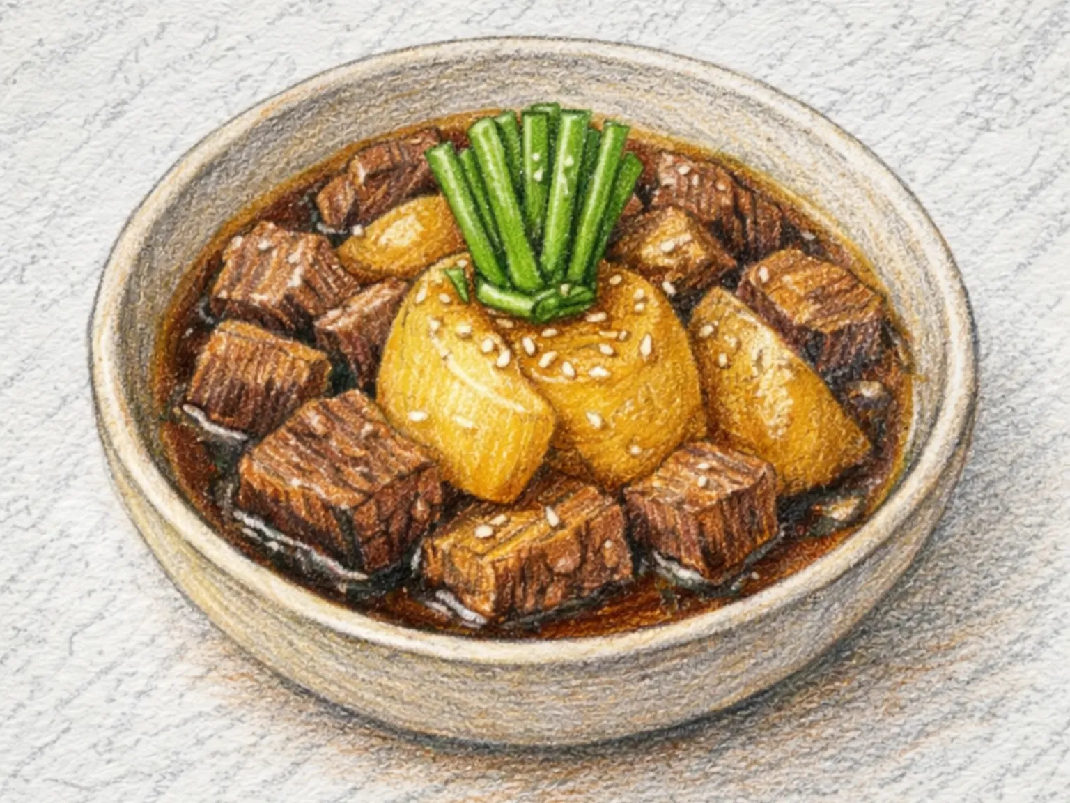 ソゴギ ム ジョリム（牛肉と大根の煮物）