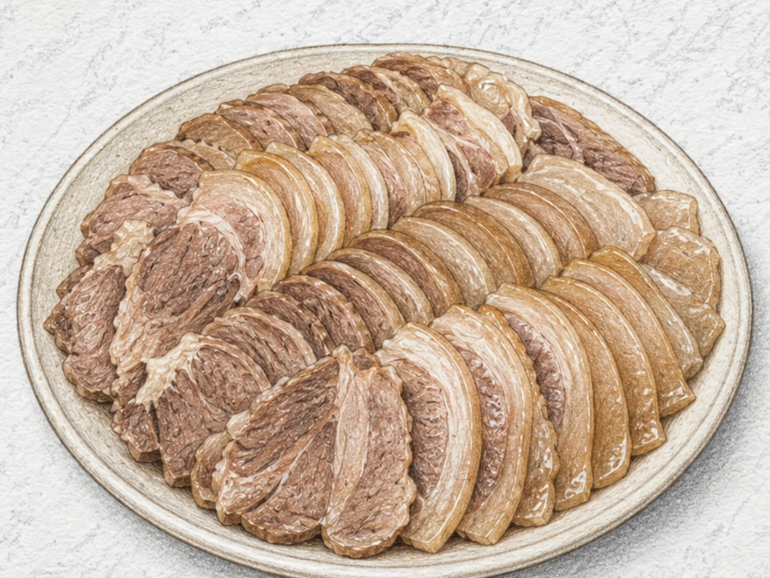 Boiled Beef Head Slices