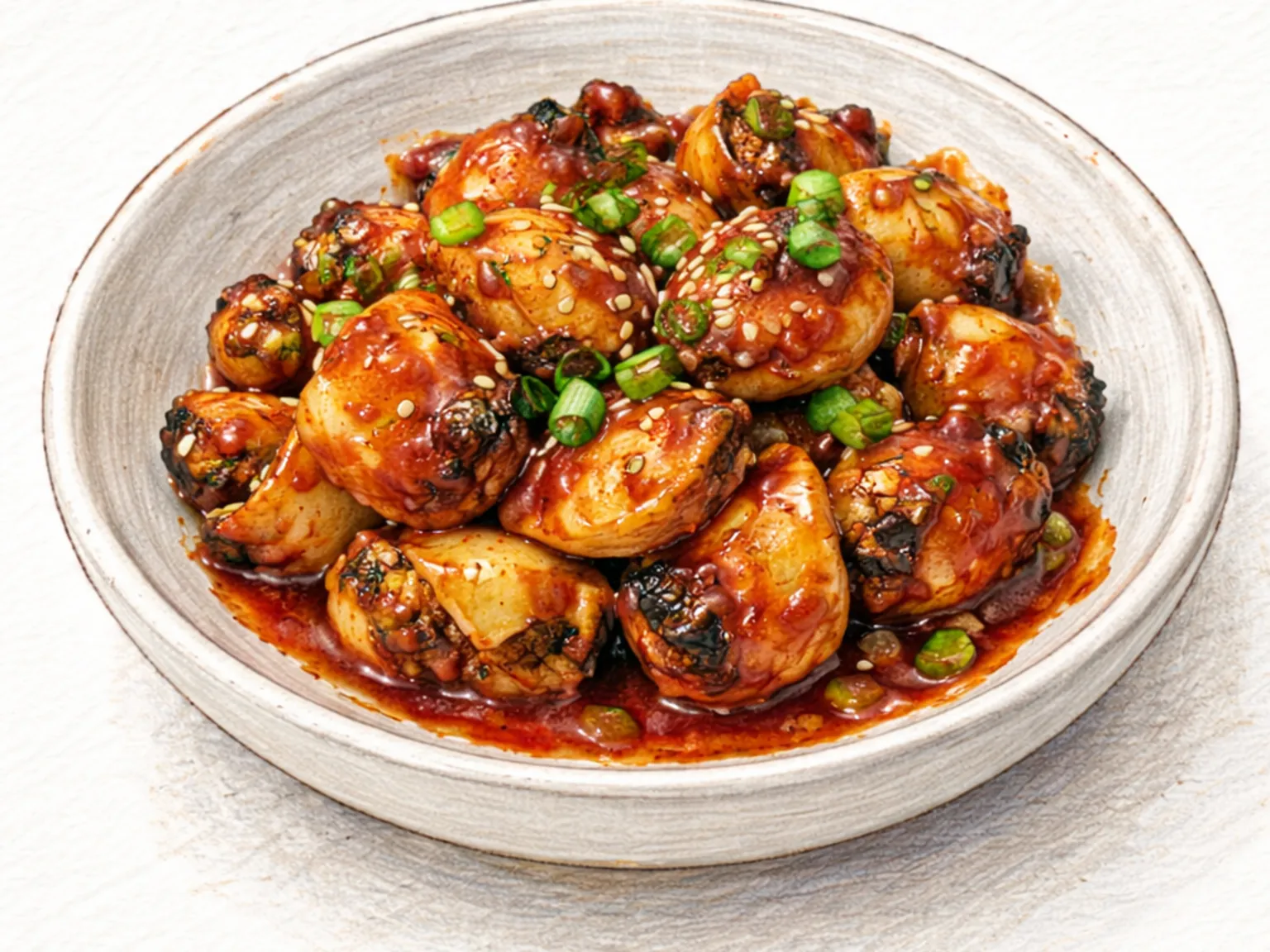 ソラコチュジャングイ（サザエのコチュジャン焼き）