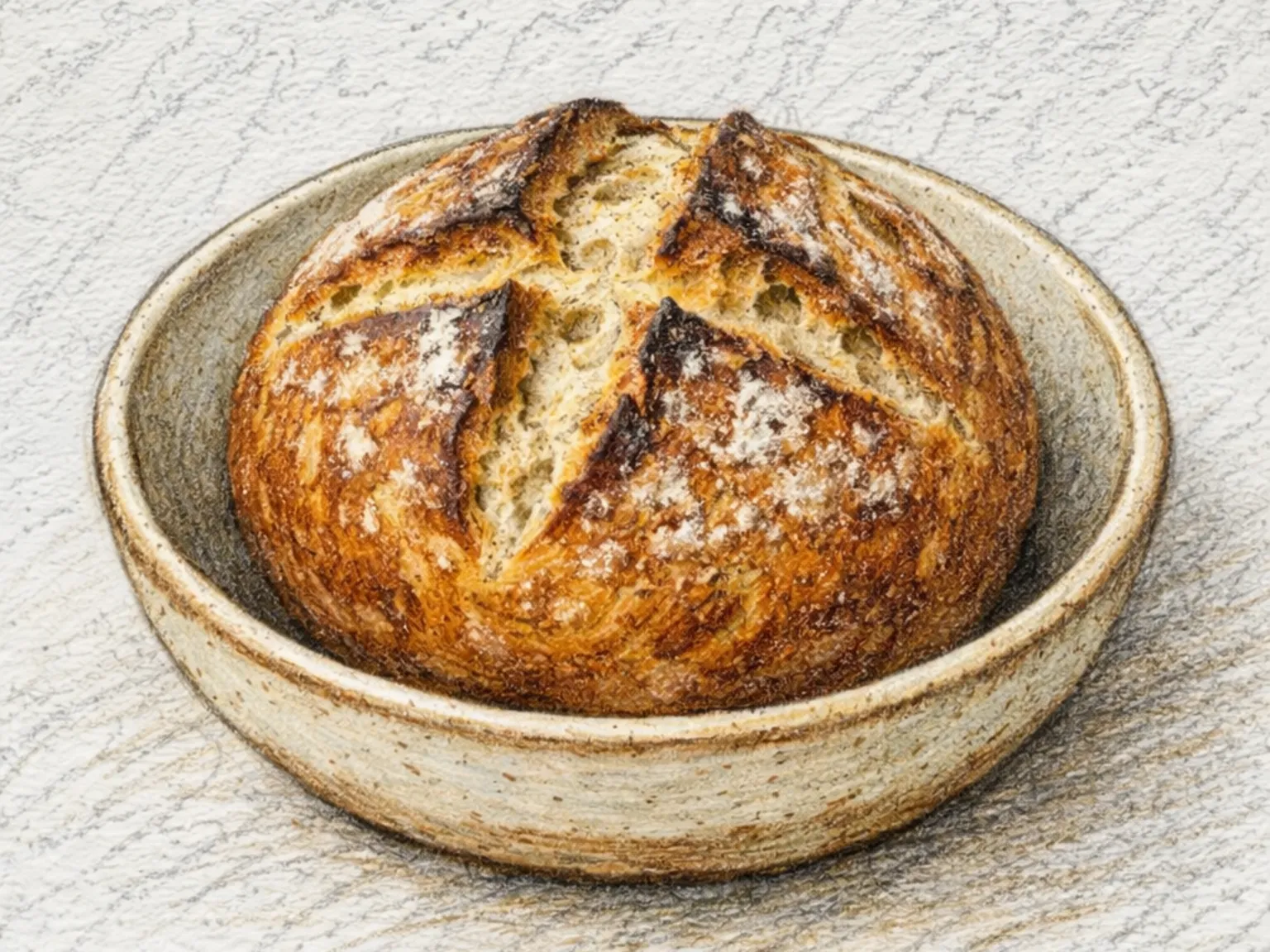 사워도우 브레드 (천연 발효종 하드 크러스트빵)