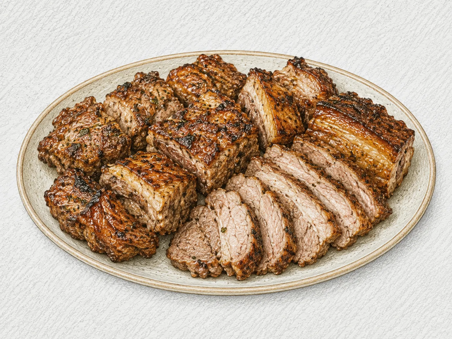 Pork souvla
