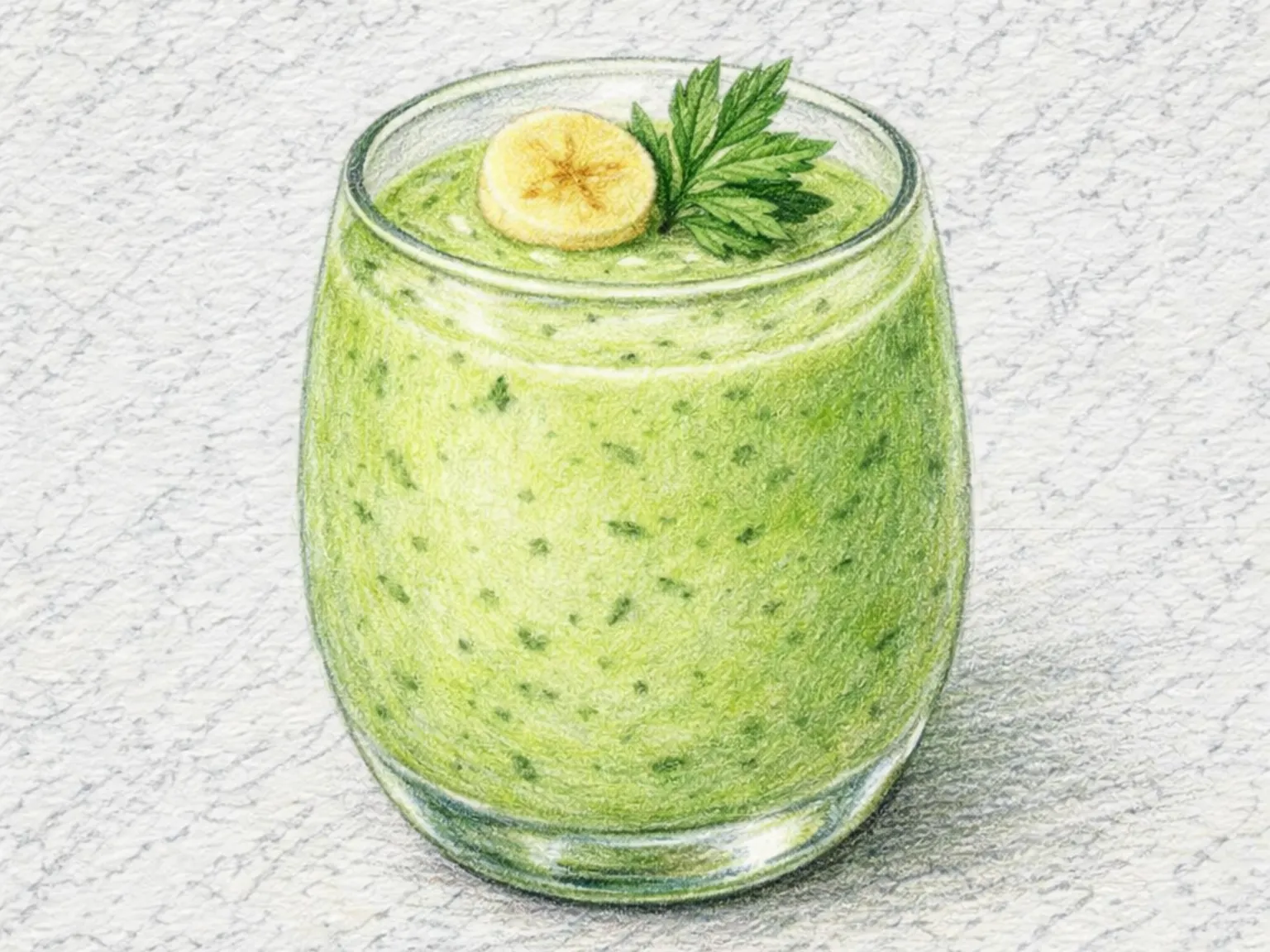 Ssuk Banana Smoothie (vitamina coreana de artemísia e banana)