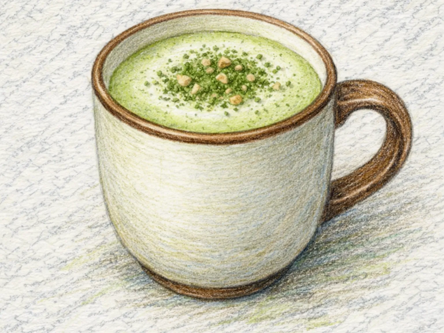 Ssuk-latte (latte de artemisa coreano)