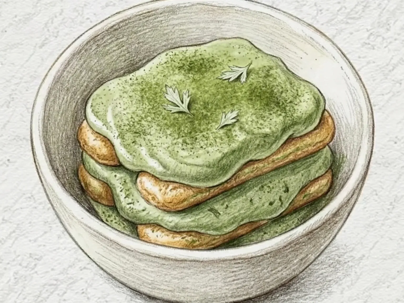 Ssuk Tiramisu (tiramisú de artemísia coreano)