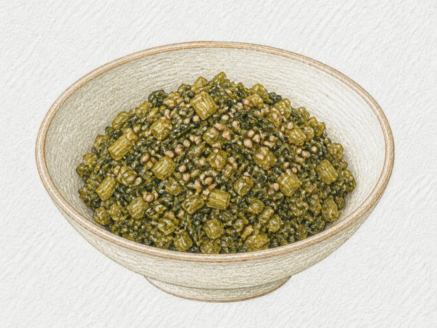 Okomoji no Aburaitame (Stir-Fried Aged Takana Pickle)