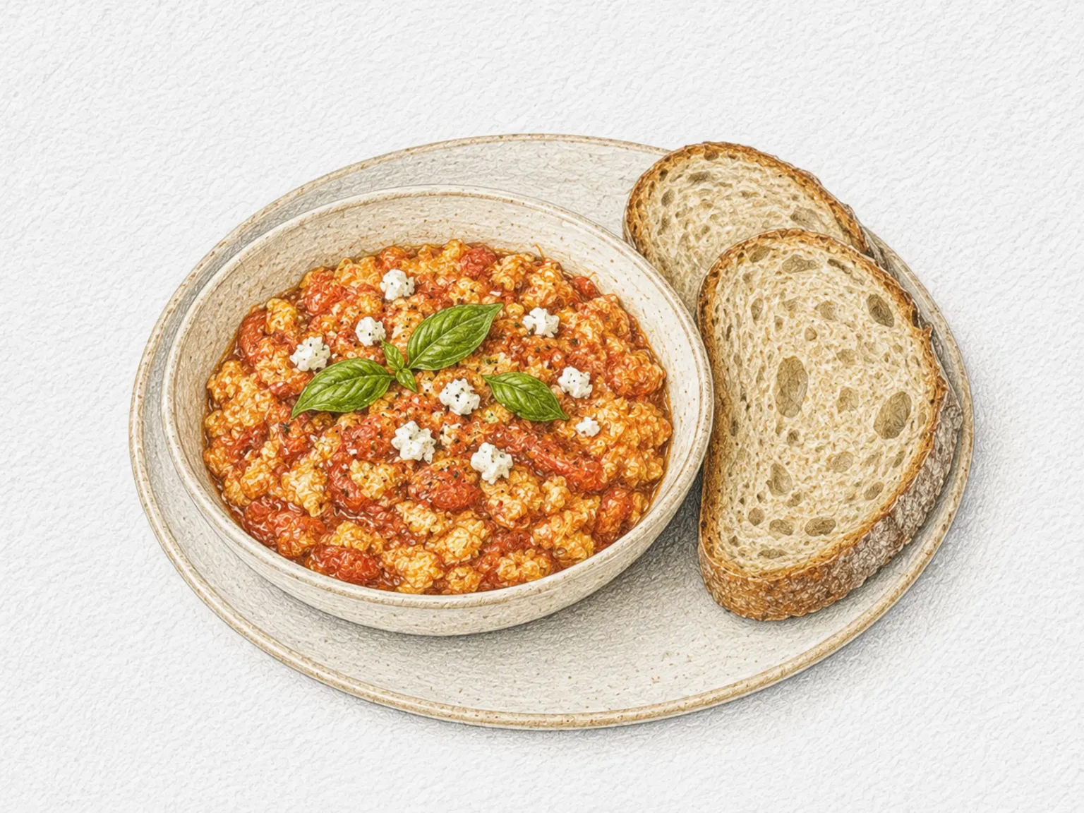 Strapatsada (Greek Tomato Scrambled Eggs)