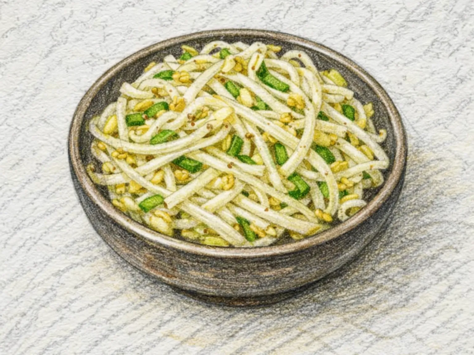 もやしナムル（塩ごま油シンプル和えの定番韓国副菜）