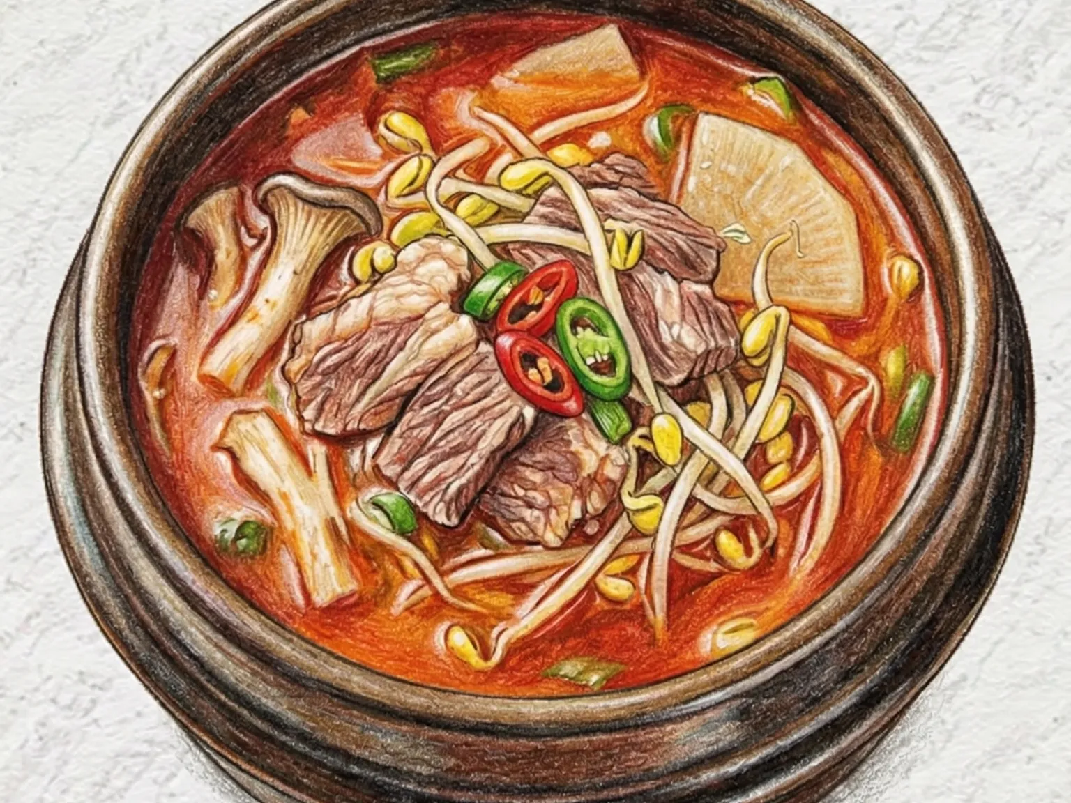 숙주소고기찌개