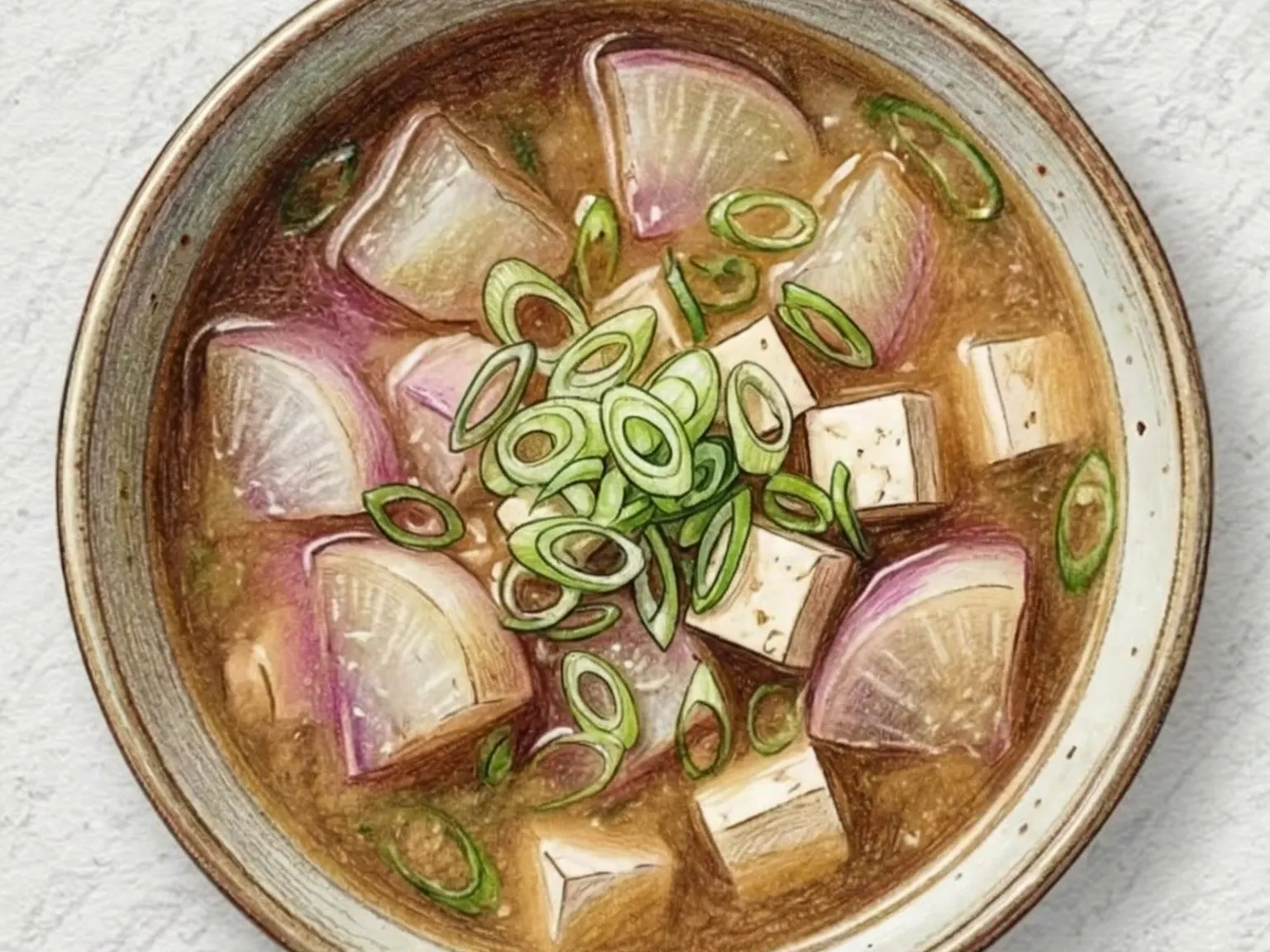 スンム・テンジャングク（かぶのテンジャンスープ）