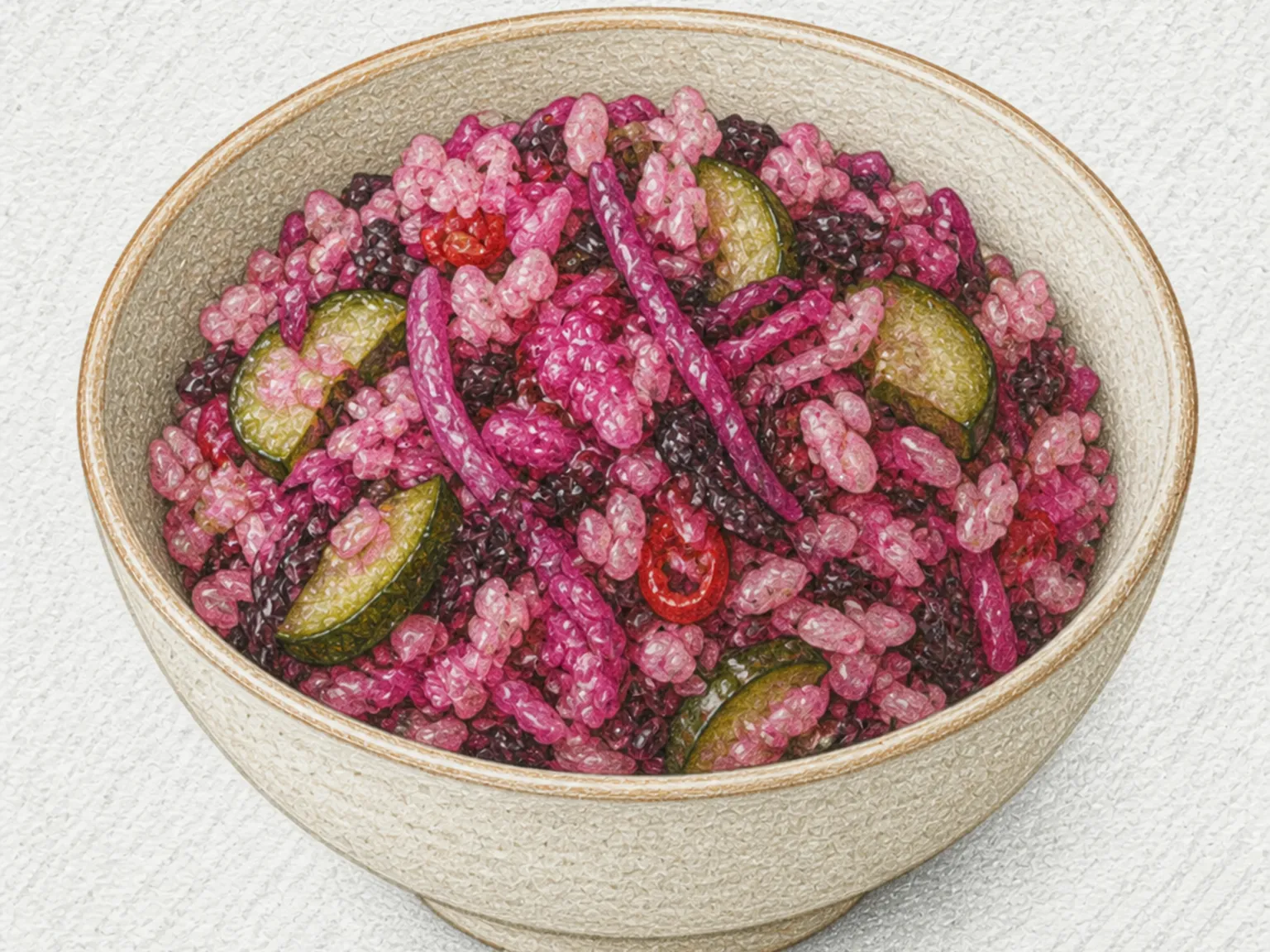 Sushiko (Lactic-Fermented Glutinous Rice and Vegetables)