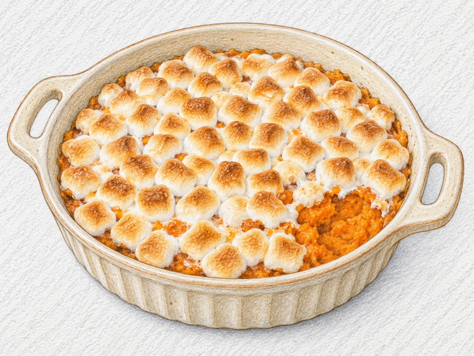 Sweet Potato Casserole with Marshmallows