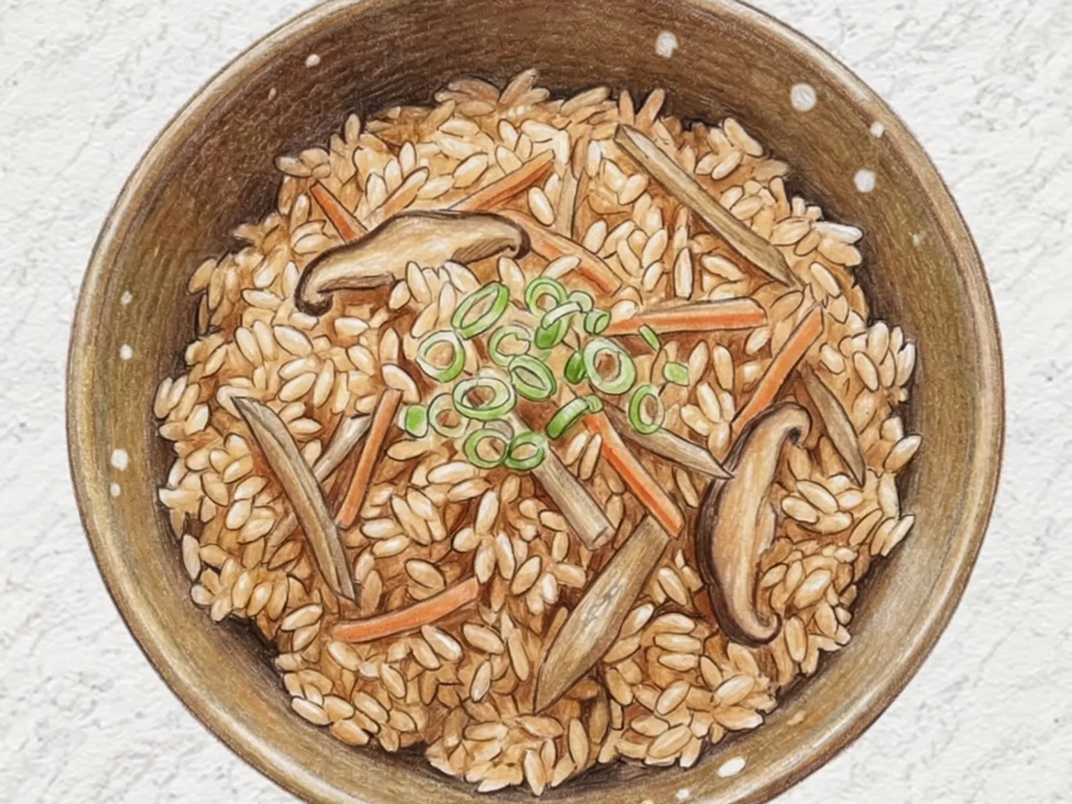 타키코미 고한 (일본식 채소 버섯 다시 간장 솥밥)