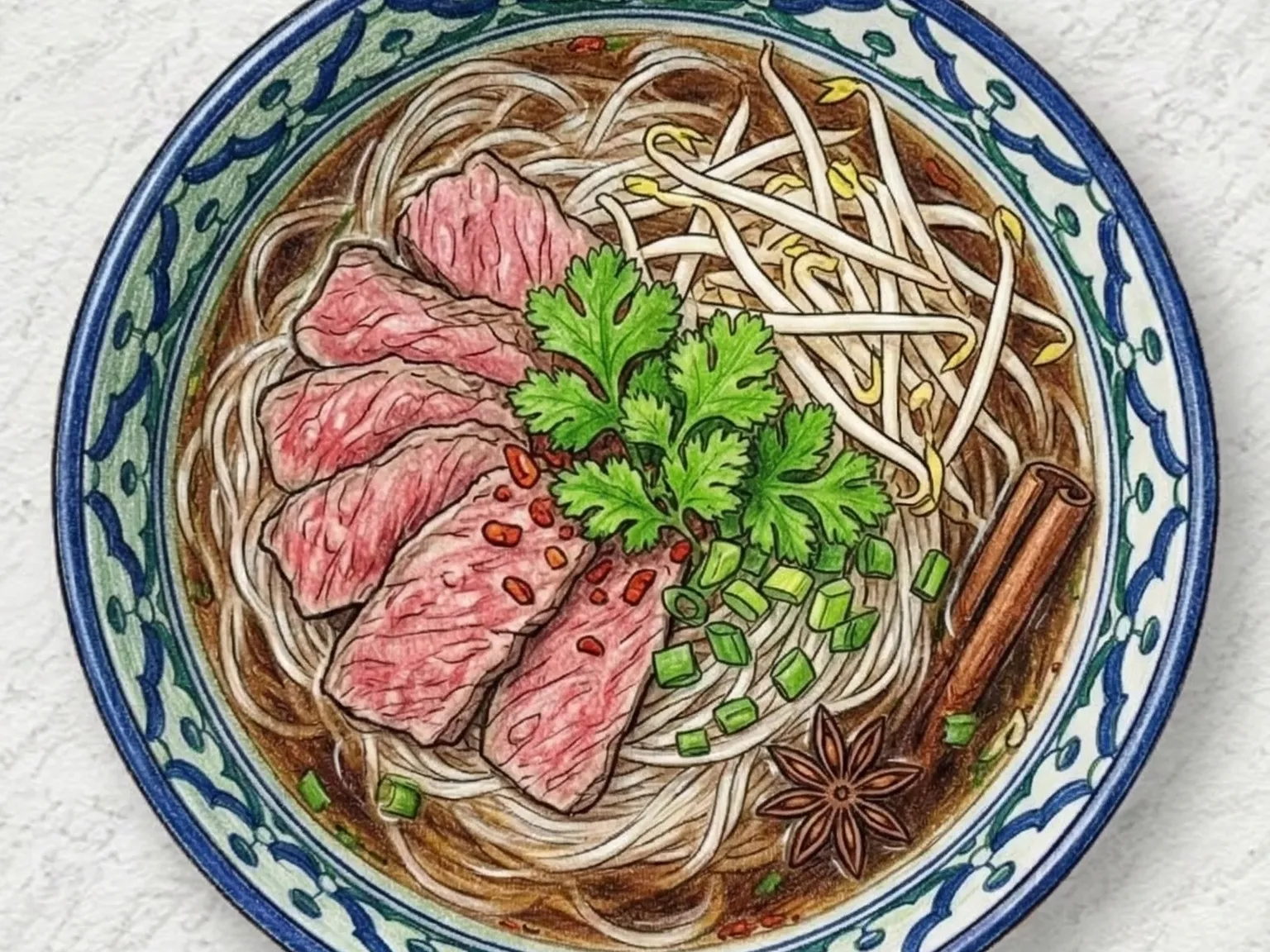 タイ・ボートヌードル（タイ運河の濃厚牛肉スパイス米麺スープ）