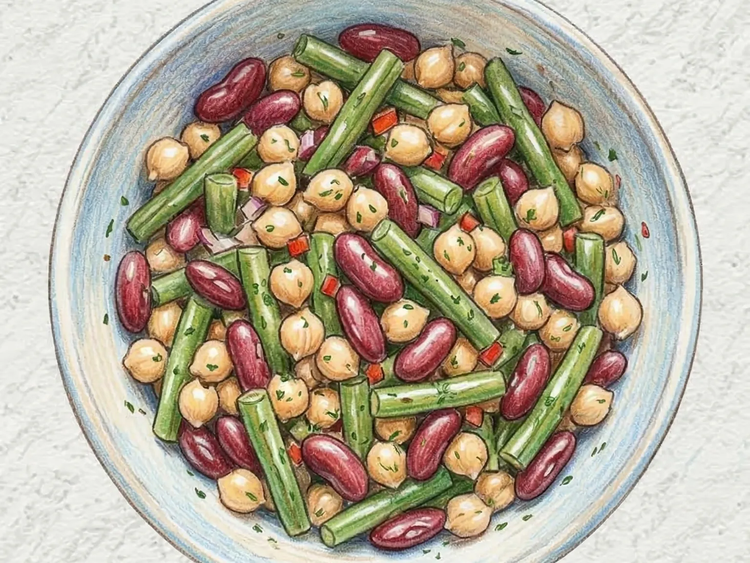 Salada de Três Feijões