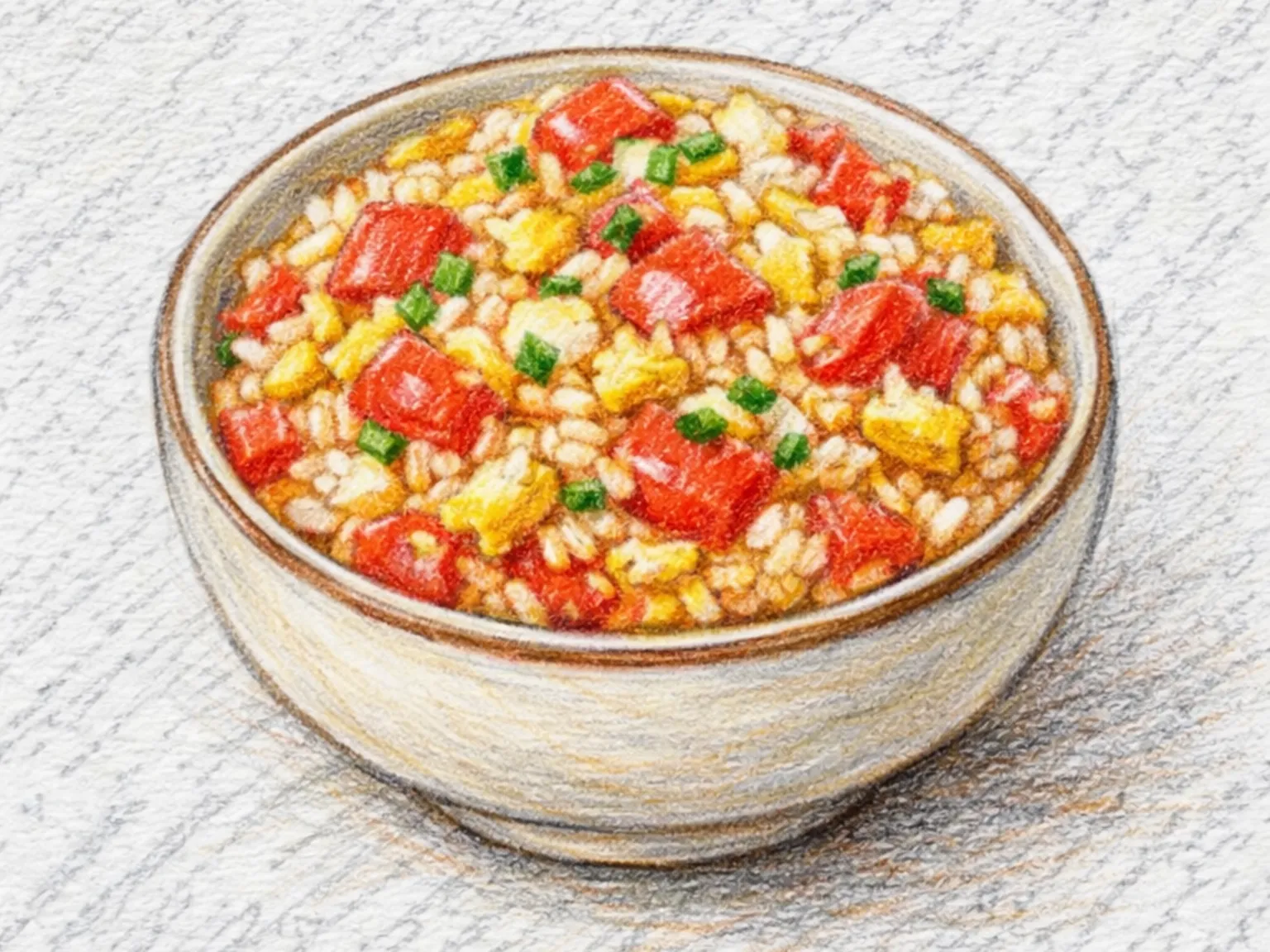 トマトタルギャルポックムバプ(トマト卵チャーハン)