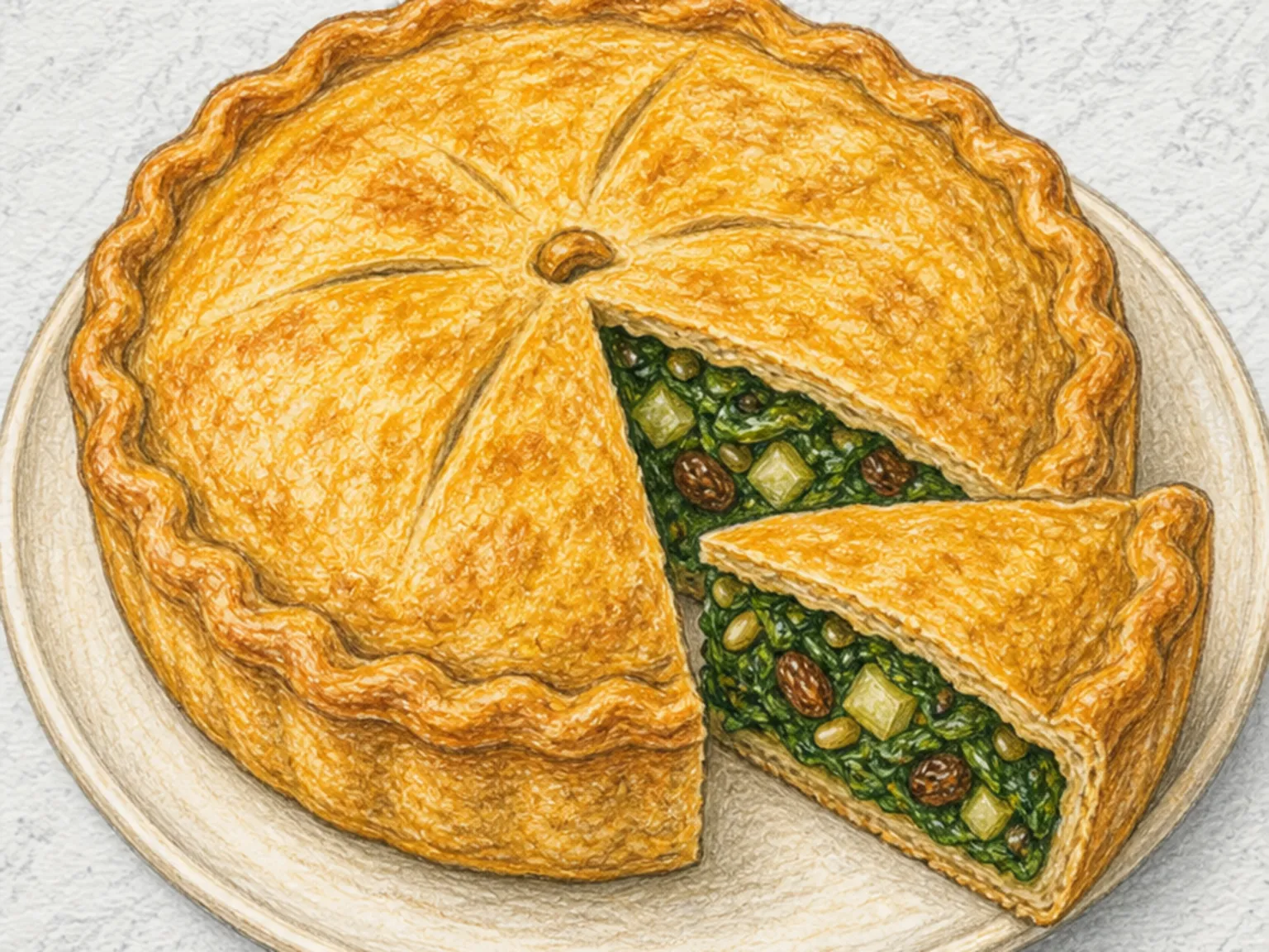 Tourte aux Blettes (Niçoise Swiss Chard Pie)