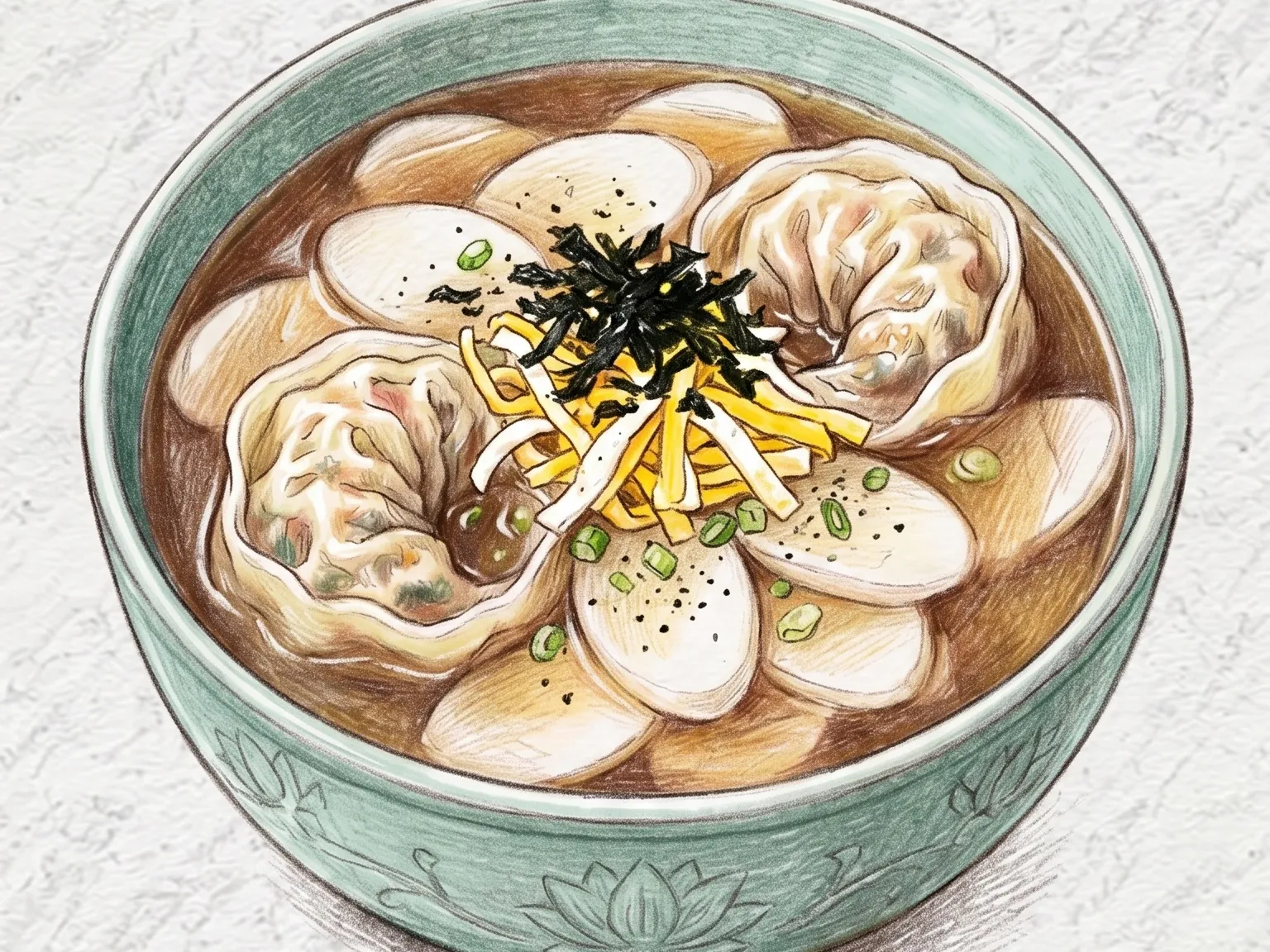떡만둣국
