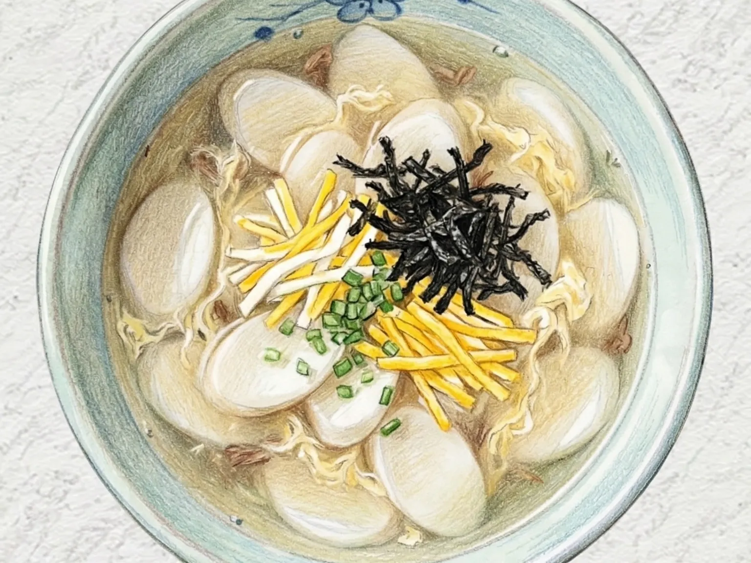 トッグク(正月に食べる薄切り餅の牛だしスープ)