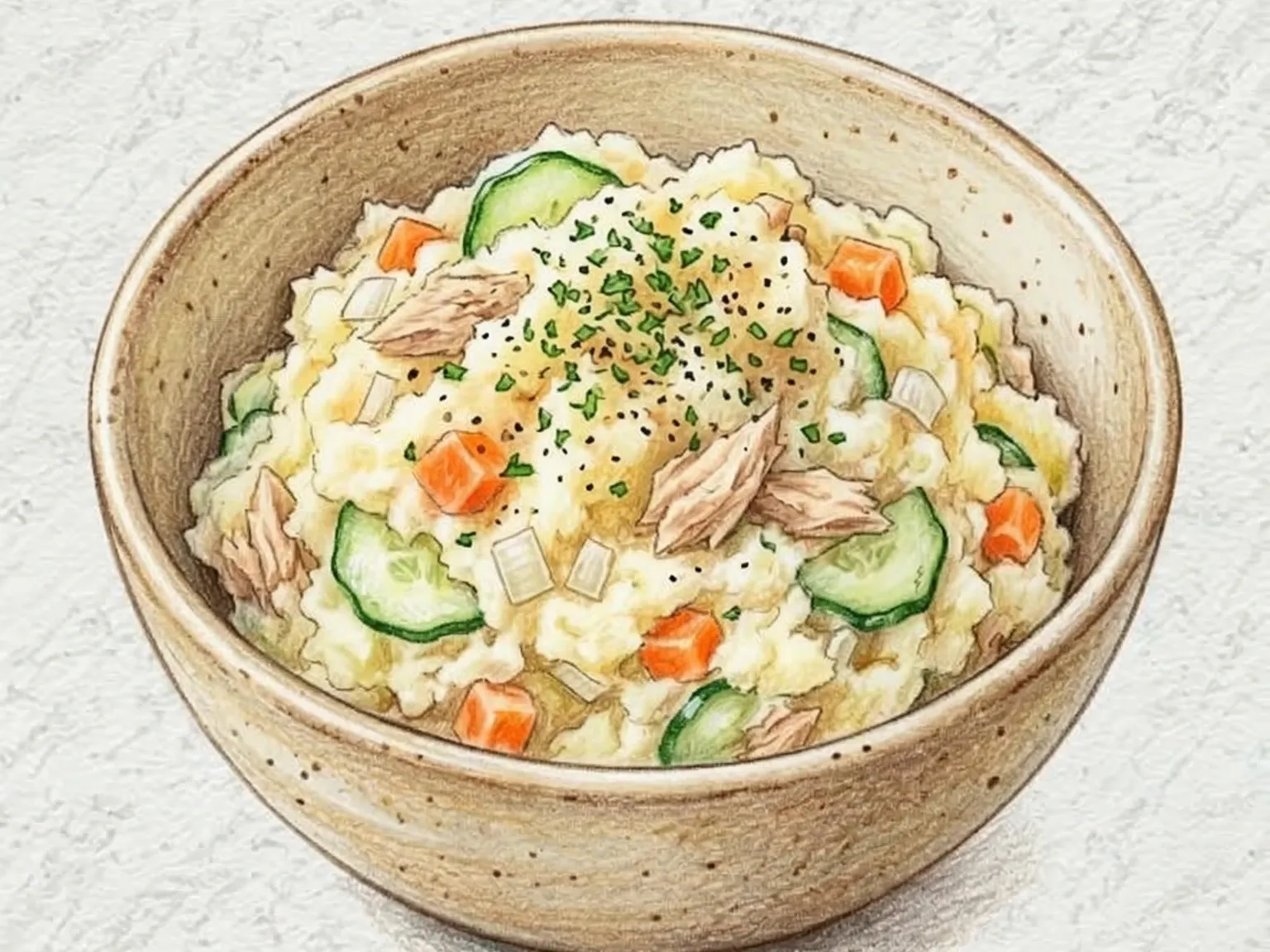 ツナポテトサラダ(韓国式ツナとじゃがいものサラダ)