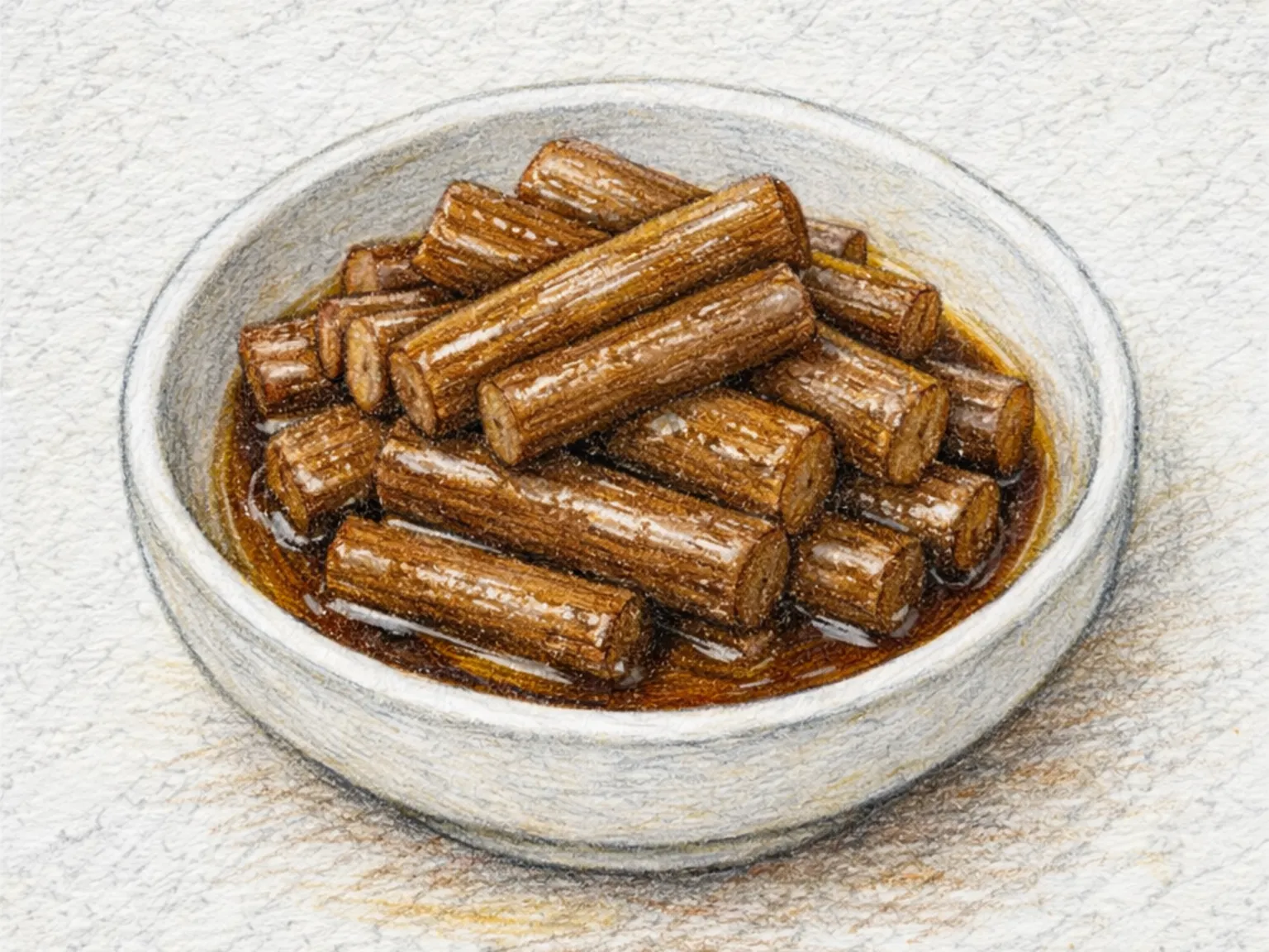 Ueong Jangajji (Raiz de barda coreana em conserva de soja)