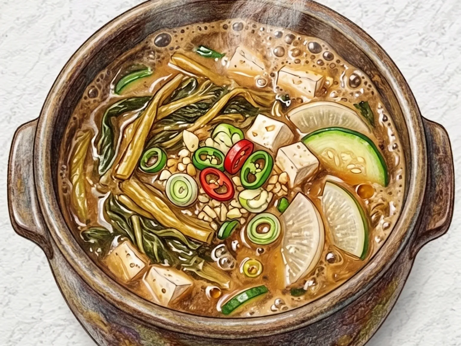우거지된장찌개