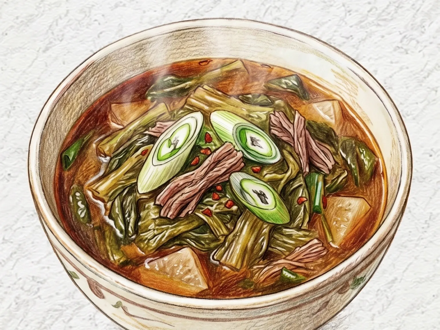 우거지소고기국