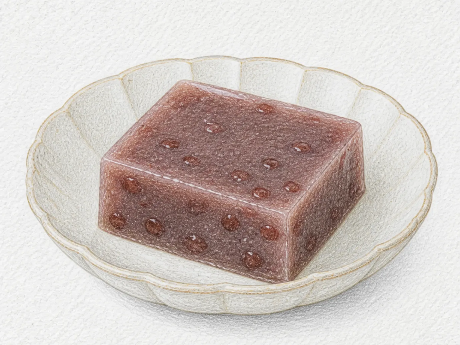 Yamaguchi Uiro (Steamed Warabi and Red Bean Sweet)