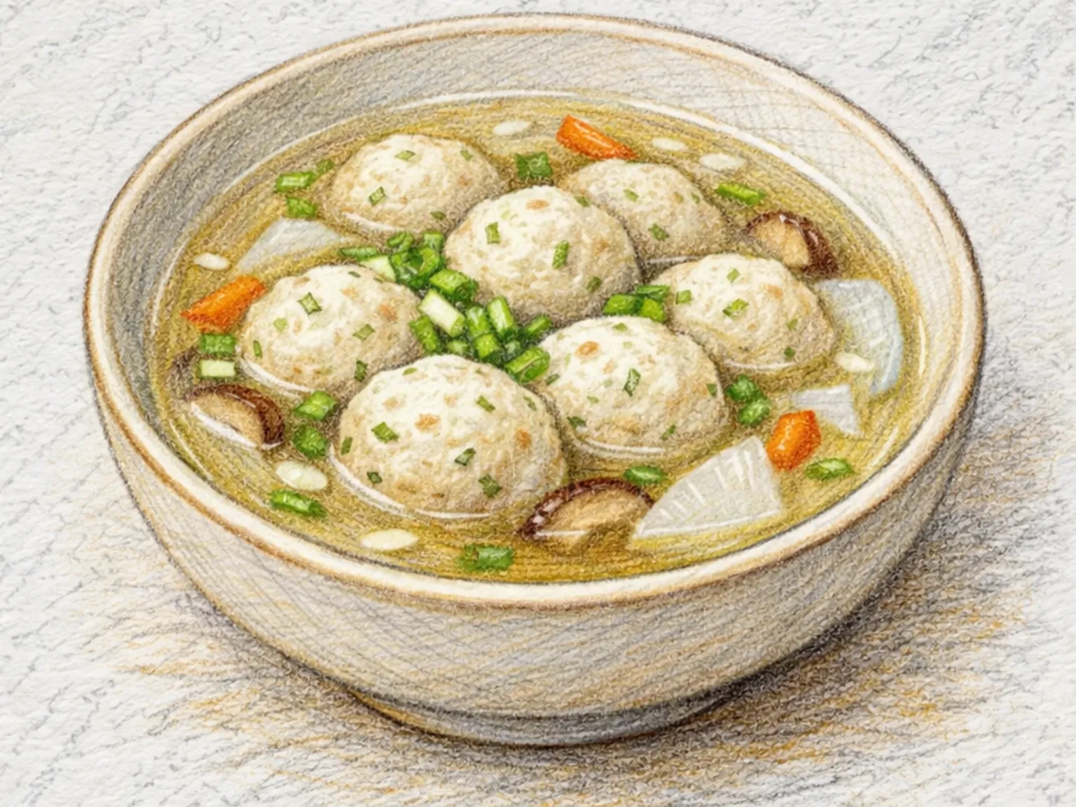 Wanja-tang (Sopa de almôndegas coreana)