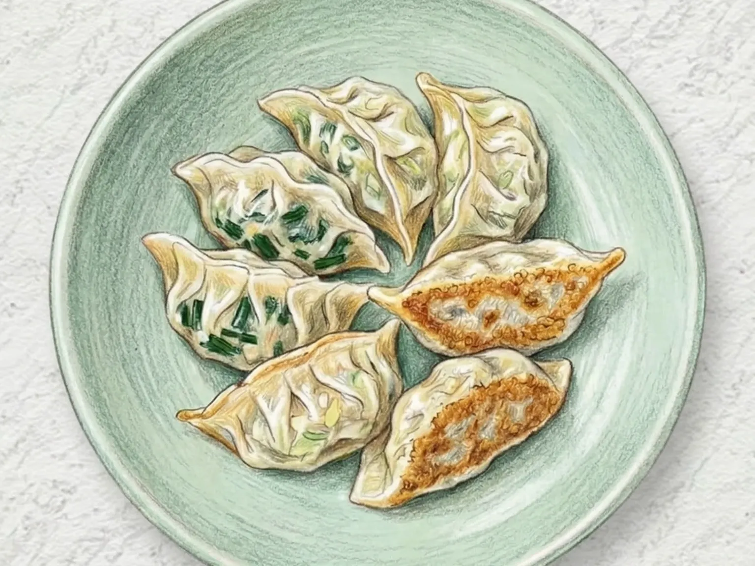 Korean Vegetable Dumplings