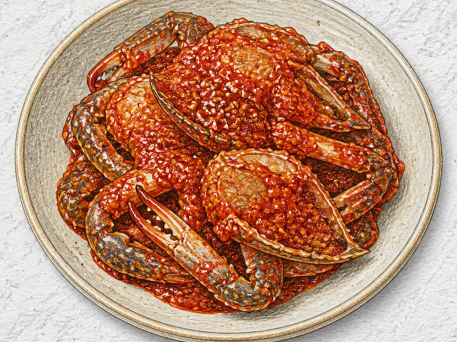 Yangnyeom Gejang (Korean Spicy Marinated Raw Crab)