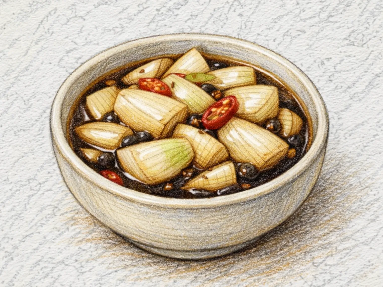 ヤンパジャンアチ(玉ねぎの醤油漬け)