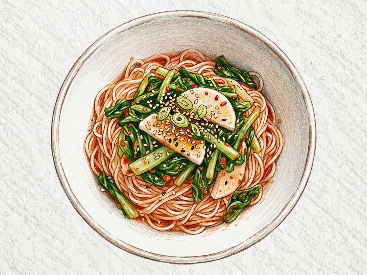 열무비빔국수