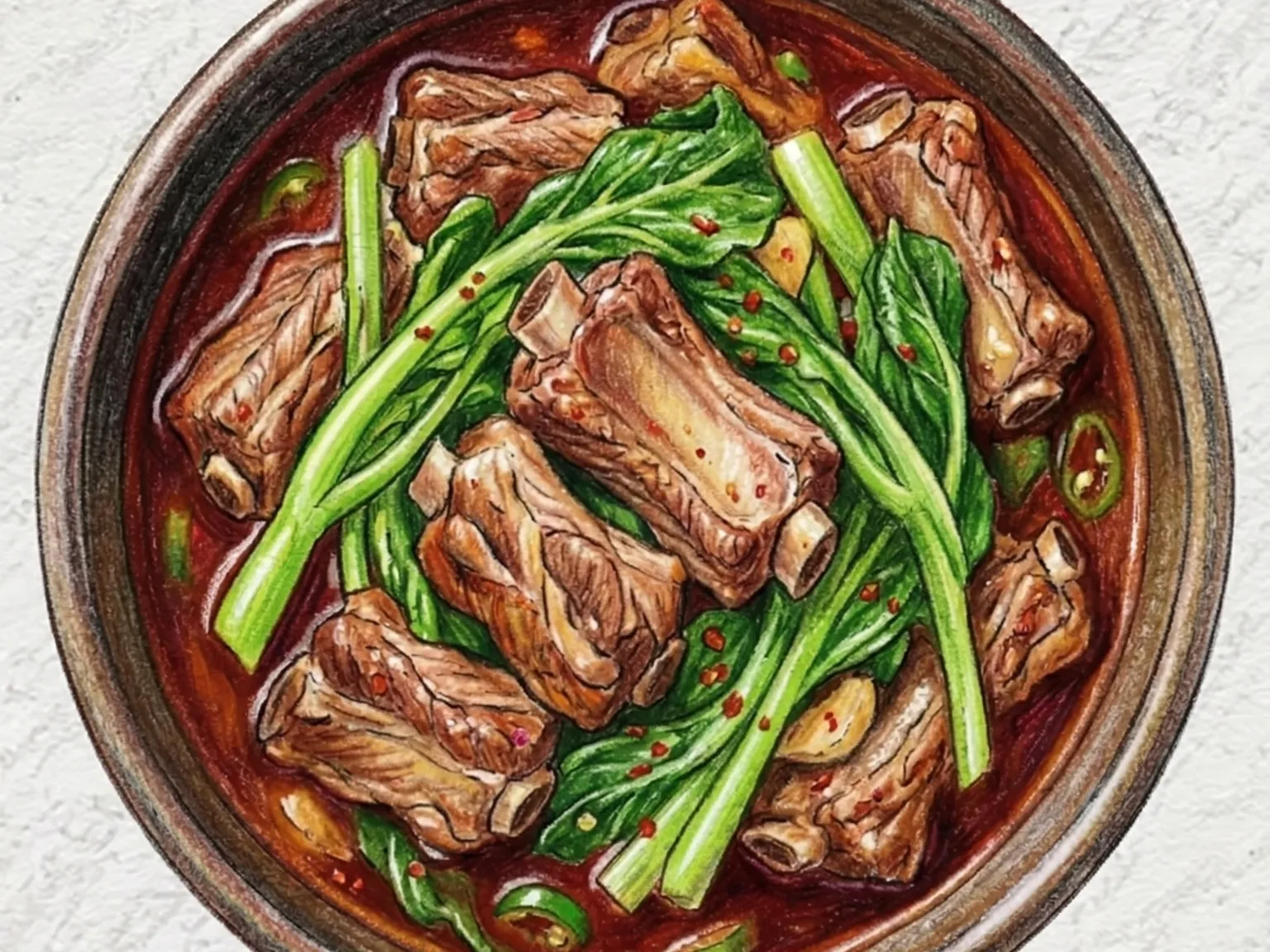 열무돼지갈비찜