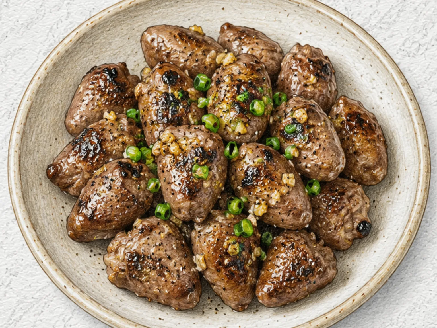 Yeomtong-gui (Corações de Frango Grelhados Coreanos)