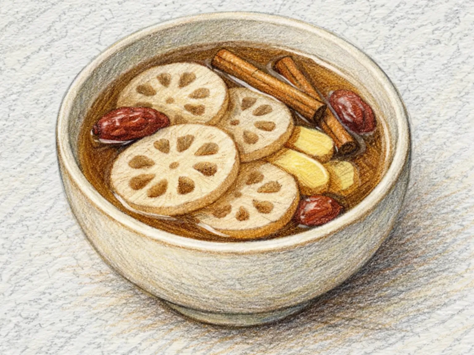 レンコン茶（ほんのりとろみのある韓国伝統根菜茶）