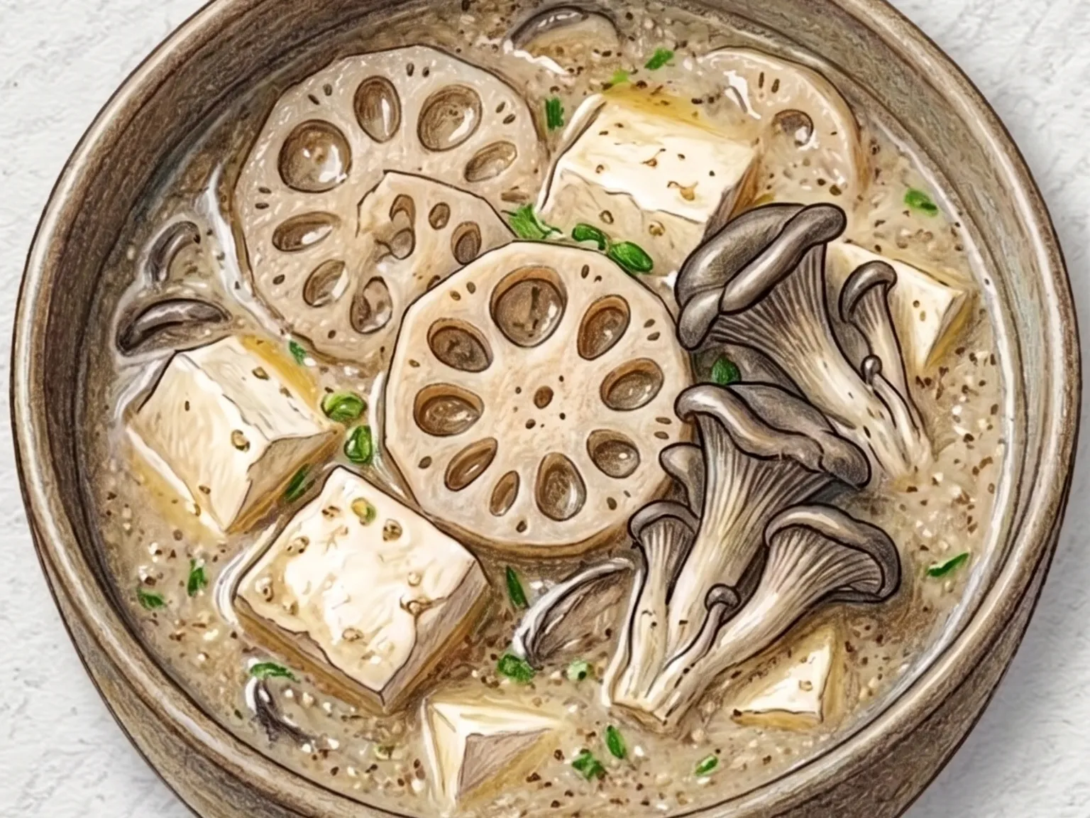 연근들깨찌개