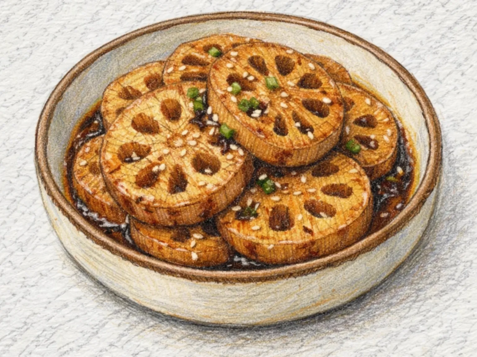 ヨングンチム（れんこんの蒸し煮）