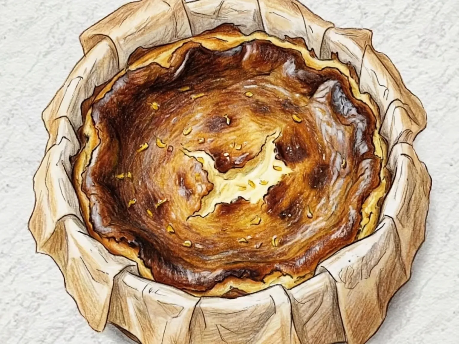 柚子バスクチーズケーキ（柚子香るバスクバーントチーズケーキ）