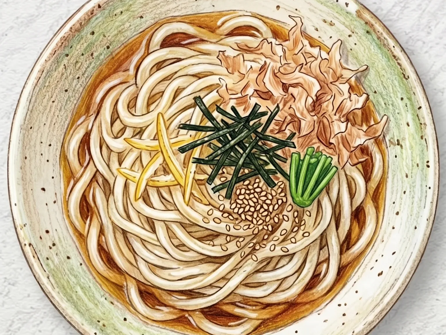 유자간장 냉우동