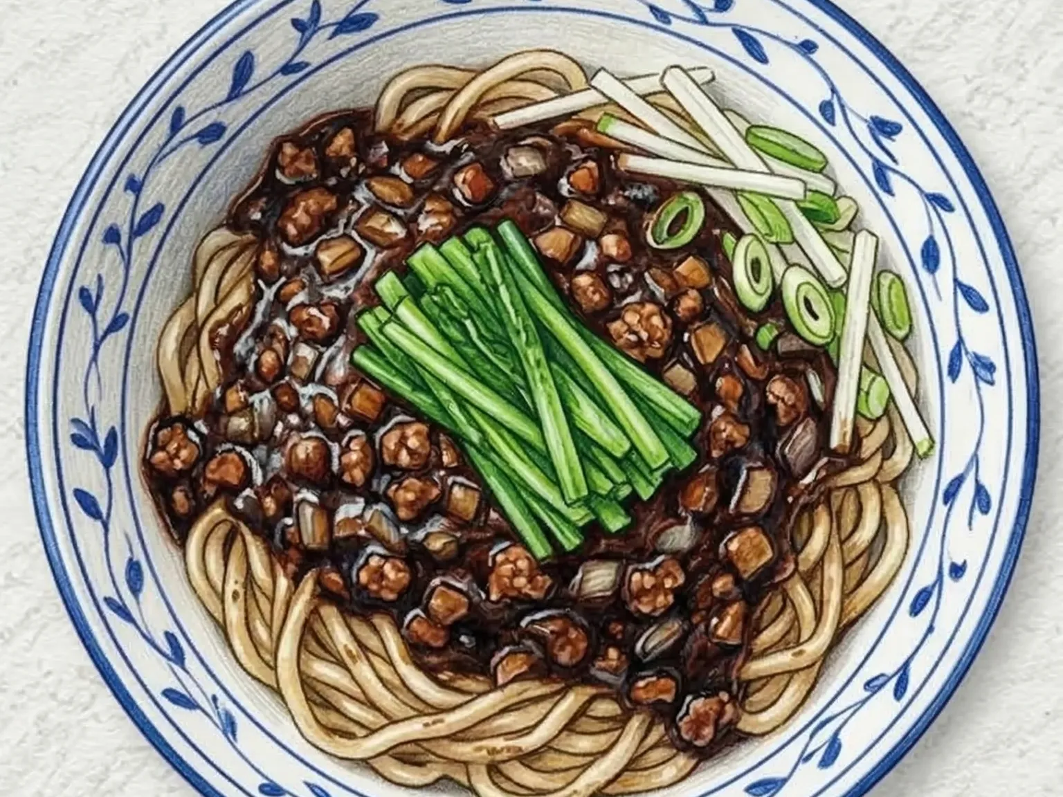 ジャージャーミェン(中華黒味噌焼きそば)