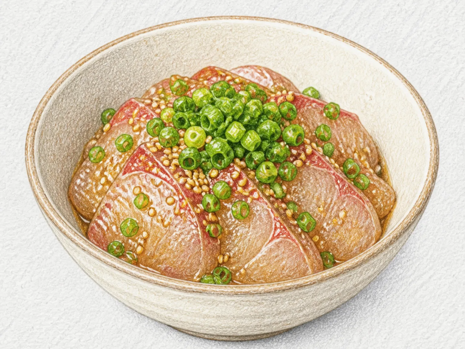 Ryukyu (Oita Sesame-Soy Marinated Sashimi)
